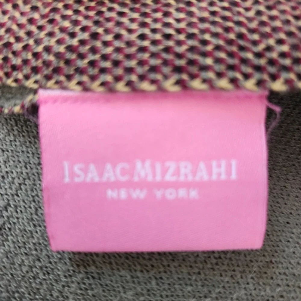 Isaac Mizrahi Olive Green Avocado Throw Blanket, Cotton, 60